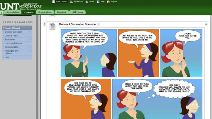Comic placed in course site.