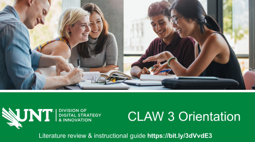 CLAW 3 Orientation Video Thumbnail
