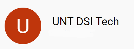 UNT DSI Tech Youtube Channel Thumbnail