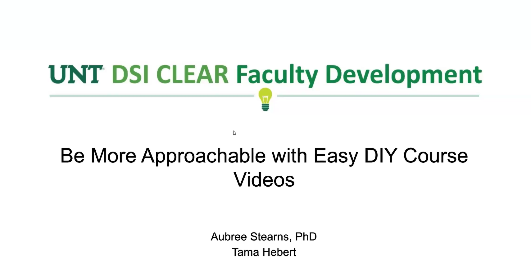 Be More Approachable Video Link